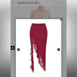 Mistress rocks Mulberry Ruffle Maxi Skirt
